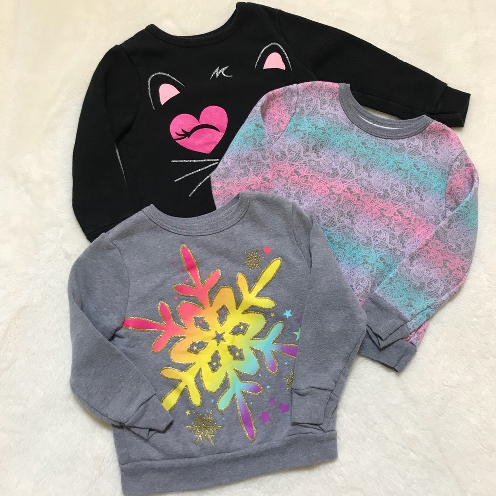 Toddler Girl’s Bundle of Sweatshirts! Size 3T!